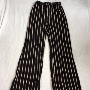 Striped forever 21 pants with cinched waist
